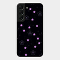 Floral Night Glass Case Cover For Samsung Galaxy S22 5G