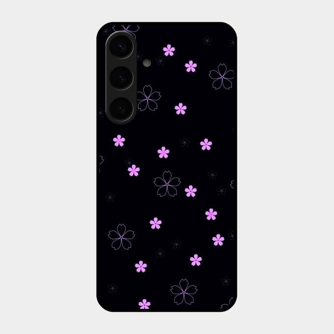 Floral Night Glass Case Cover For Samsung Galaxy S24 Plus 5G
