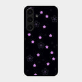 Floral Night Glass Case Cover For Samsung Galaxy S25 Plus 5G