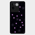 Floral Night Glass Case Cover For Vivo T2 Pro 5G