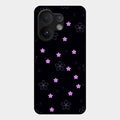 Floral Night Glass Case Cover For Vivo T4 Pro 5G