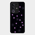 Floral Night Glass Case Cover For Vivo T4X 5G
