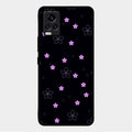Floral Night Glass Case Cover For Vivo V20 2021