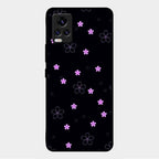 Floral Night Glass Case Cover For Vivo V20 2021