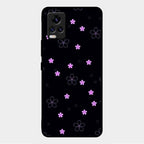 Floral Night Glass Case Cover For Vivo V20 Pro 5G