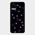 Floral Night Glass Case Cover For Vivo V20