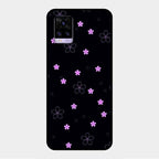 Floral Night Glass Case Cover For Vivo V20