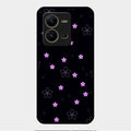 Floral Night Glass Case Cover For Vivo V25 5G