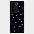 Floral Night Glass Case Cover For Vivo V27 5G