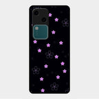 Floral Night Glass Case Cover For Vivo V30 5G
