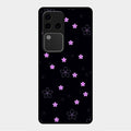 Floral Night Glass Case Cover For Vivo V30 Pro 5G