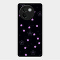 Floral Night Glass Case Cover For Vivo V30E 5G