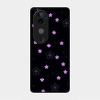Floral Night Glass Case Cover For Vivo V40 Pro 5G