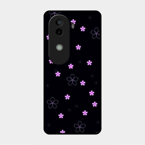 Floral Night Glass Case Cover For Vivo V40E 5G