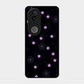 Floral Night Glass Case Cover For Vivo V50 5G