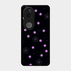 Floral Night Glass Case Cover For Vivo V50E 5G