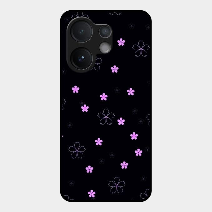 Floral Night Glass Case Cover For Vivo V60 5G
