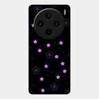Floral Night Glass Case Cover For Vivo X100 5G