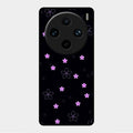 Floral Night Glass Case Cover For Vivo X100 Pro 5G