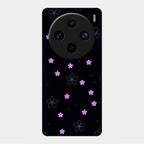Floral Night Glass Case Cover For Vivo X100 Pro 5G