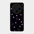 Floral Night Glass Case Cover For Vivo X200 5G