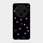 Floral Night Glass Case Cover For Vivo X200 5G