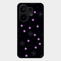 Floral Night Glass Case Cover For Vivo X200 Fe 5G
