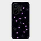 Floral Night Glass Case Cover For Vivo X200 Fe 5G