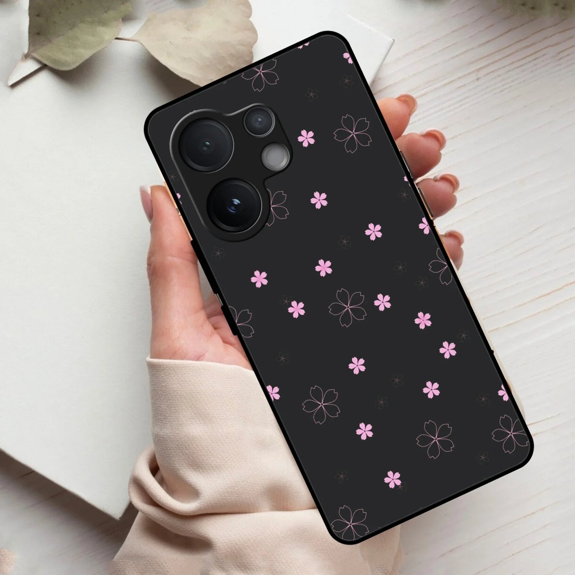 Floral Night Glass Case Cover For Vivo - ShopOnCliQ