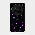 Floral Night Glass Case Cover For Vivo X200 Pro 5G