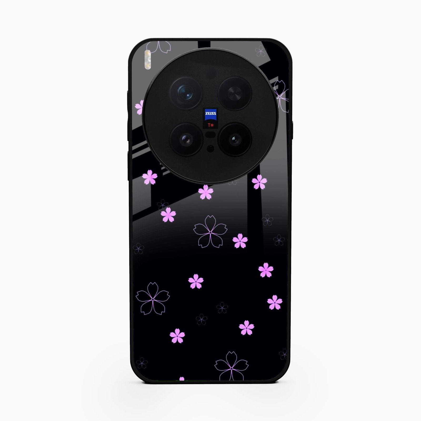 Floral Night Glass Case Cover For Vivo X300 Pro 5G