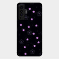 Floral Night Glass Case Cover For Vivo X50 5G