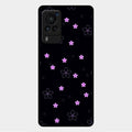 Floral Night Glass Case Cover For Vivo X60 Pro 5G