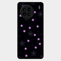 Floral Night Glass Case Cover For Vivo X90 5G