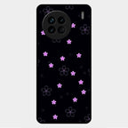 Floral Night Glass Case Cover For Vivo X90 5G