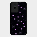 Floral Night Glass Case Cover For Vivo Y02T