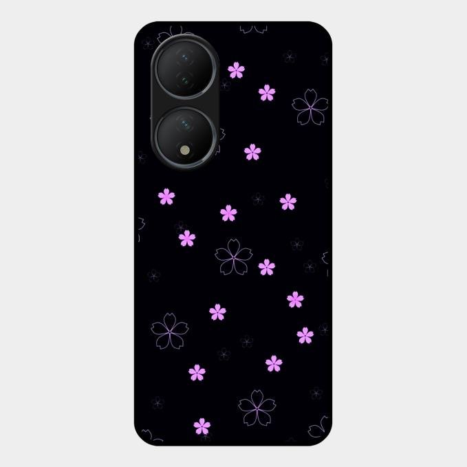 Floral Night Glass Case Cover For Vivo Y100 5G