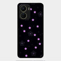 Floral Night Glass Case Cover For Vivo Y16