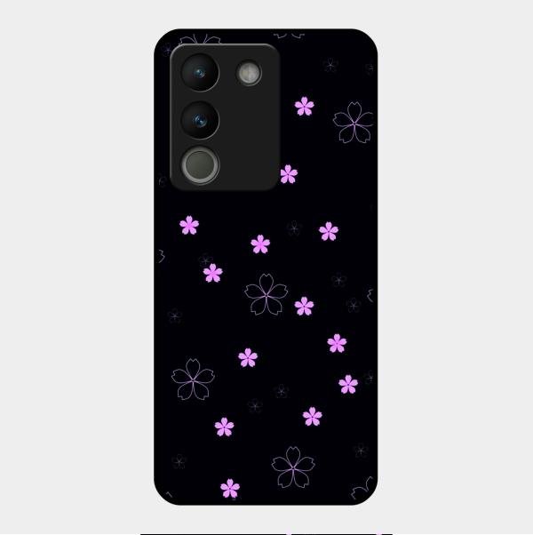 Floral Night Glass Case Cover For Vivo Y200 5G