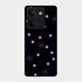 Floral Night Glass Case Cover For Vivo Y200 Pro 5G