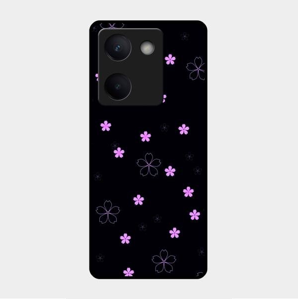 Floral Night Glass Case Cover For Vivo Y200 Pro 5G