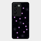 Floral Night Glass Case Cover For Vivo Y200E 5G