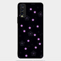 Floral Night Glass Case Cover For Vivo Y20T