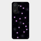 Floral Night Glass Case Cover For Vivo Y28E 5G