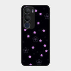 Floral Night Glass Case Cover For Vivo Y29 5G