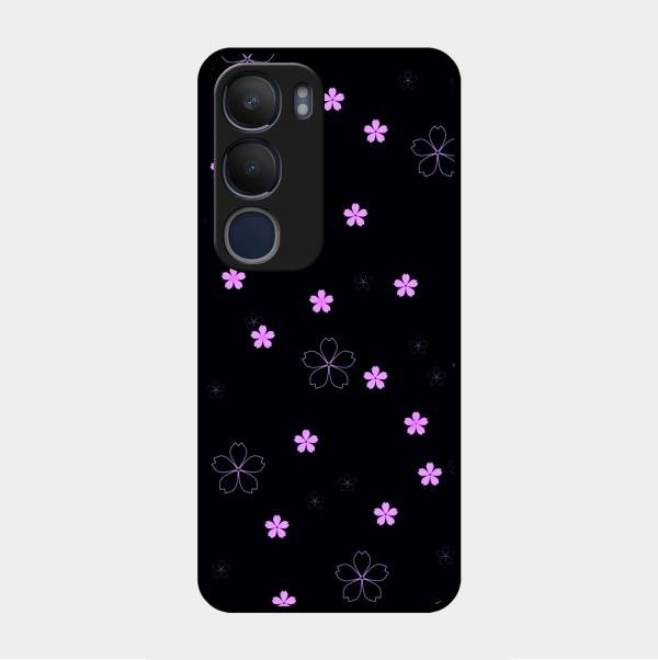 Floral Night Glass Case Cover For Vivo Y29 5G