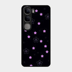 Floral Night Glass Case Cover For Vivo Y300 5G