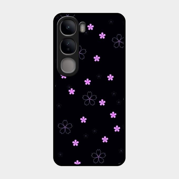 Floral Night Glass Case Cover For Vivo Y300 5G