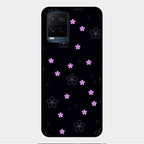 Floral Night Glass Case Cover For Vivo Y33S