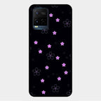Floral Night Glass Case Cover For Vivo Y33T